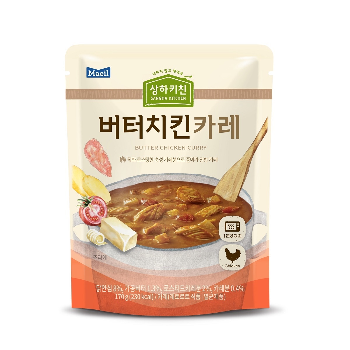 상하키친 슬로우 키친 카레 170g x 10 - 버터치킨카레
