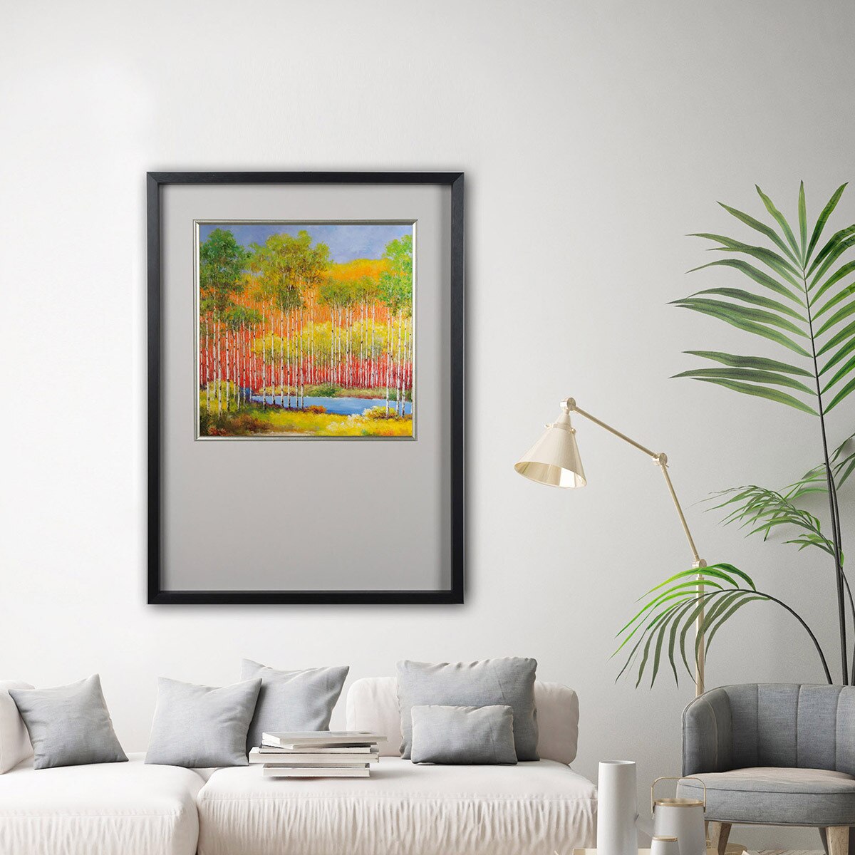 지클레 아트포스터 56x80cm - 환상의 자작나무 숲 I