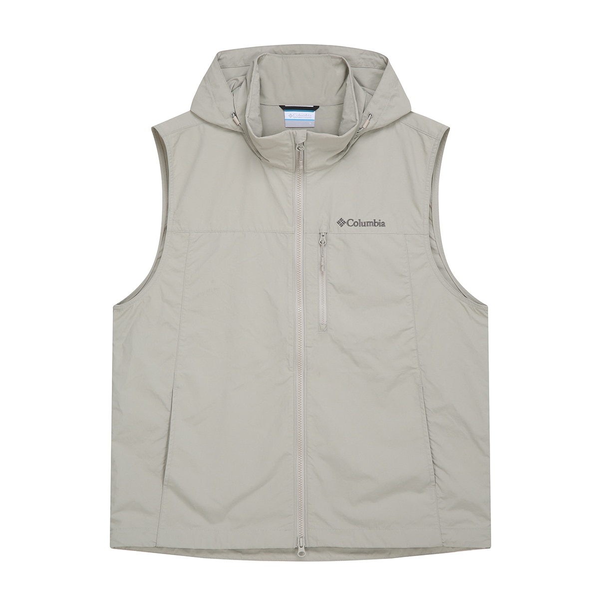 컬럼비아 남성 후드 베스트 - 베이지