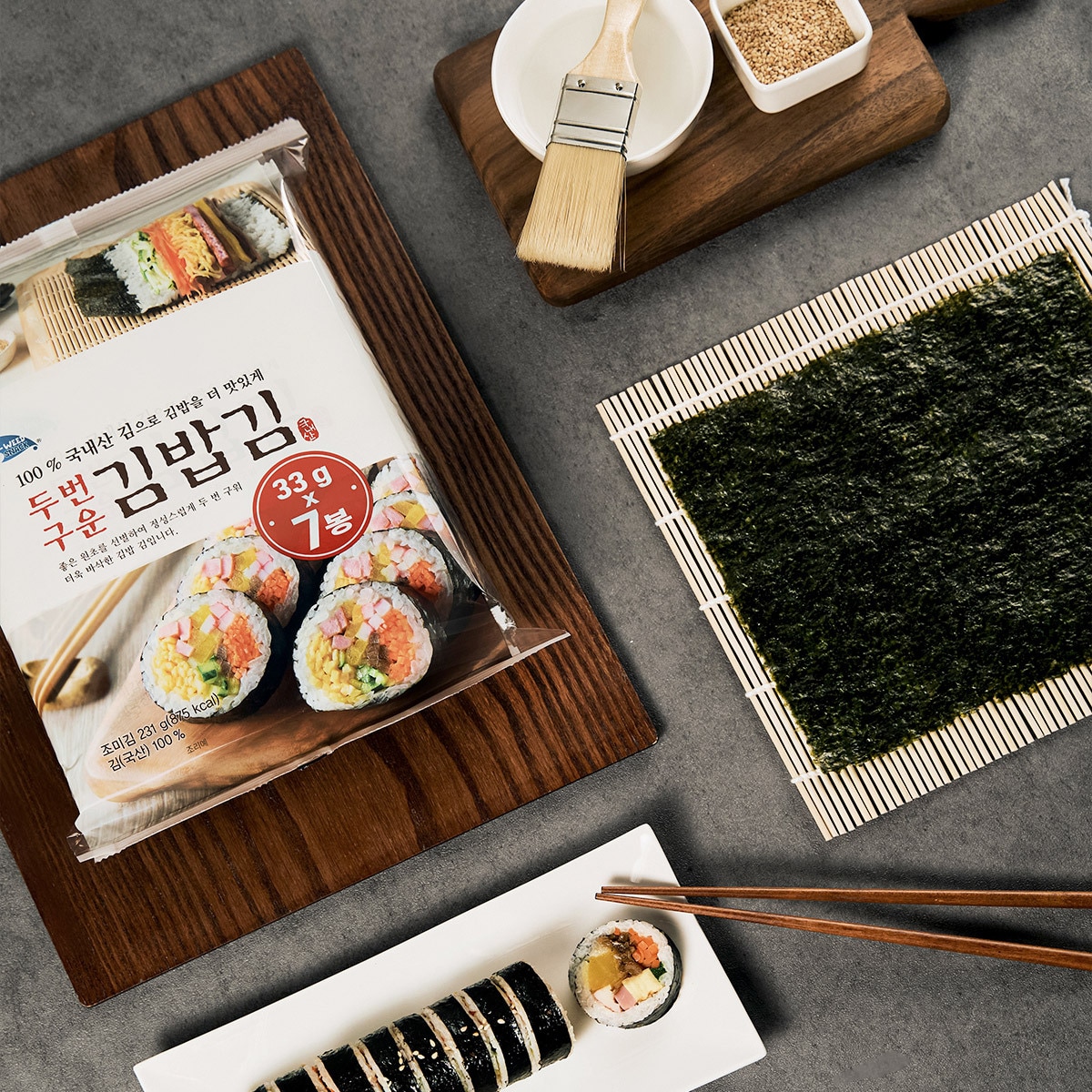 C-WEED 구운 김밥김 33g x 7