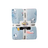 Peanuts 벨벳 담요 152 x 177cm - 블루