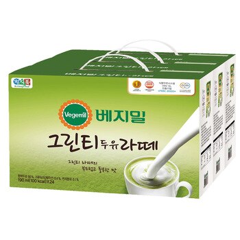 베지밀 그린티 두유 라떼190ml x 24개x 3 베지밀 그린티 두유 라떼190ml x 24개x 3