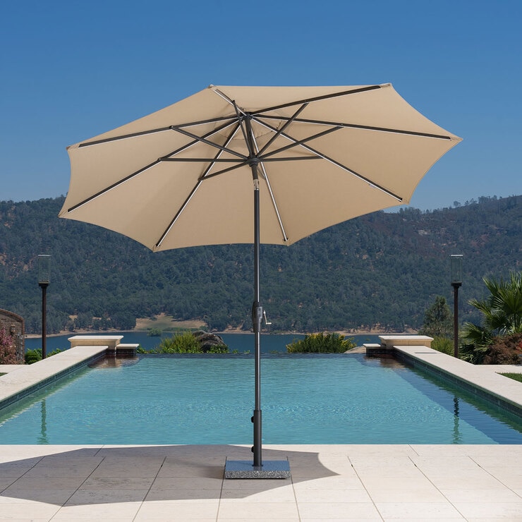 Sunvilla LED Market Umbrella 2.9m, Beige 1713474