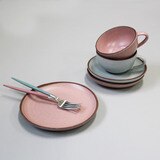 큐티폴 고아 실버디너 1 인 세트 3P - 로즈