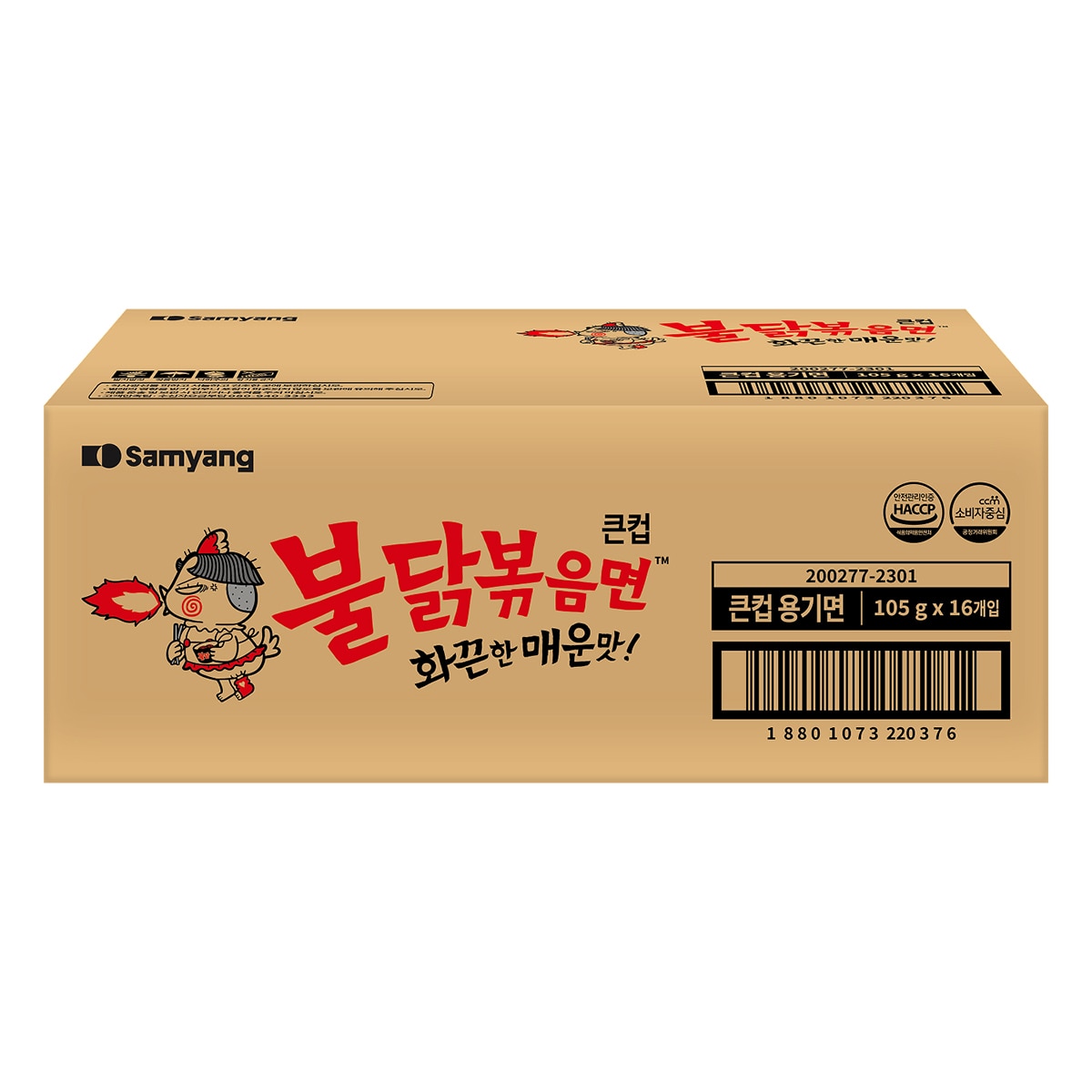 삼양 불닭볶음면 큰 컵 105g x 16 삼양 불닭볶음면 큰 컵 105g x 16