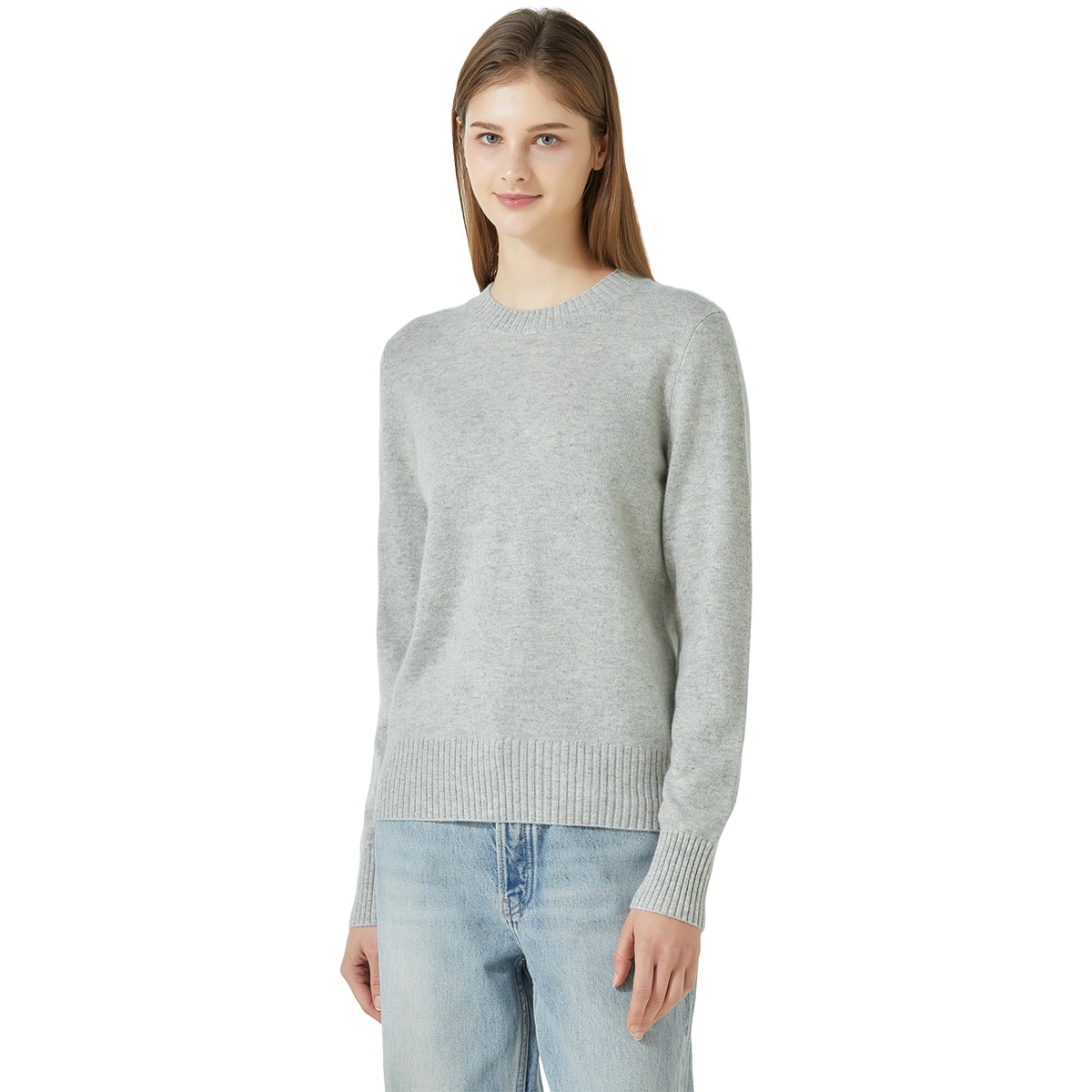 Lydia Vine Women's Cashmere 100% Knit - Cool Grey