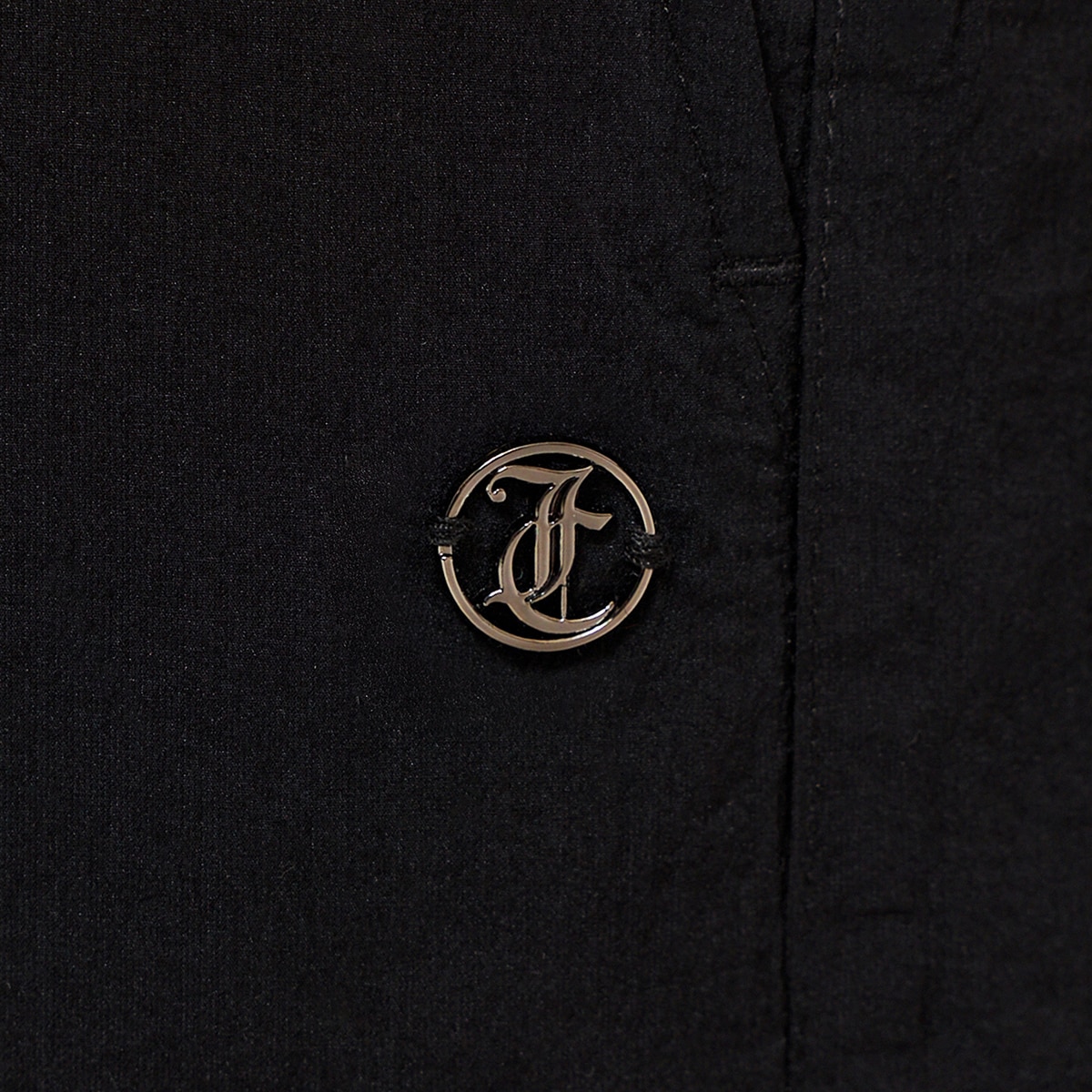 쥬시꾸뛰르 여성 와이드 밴딩 팬츠 - 블랙, L