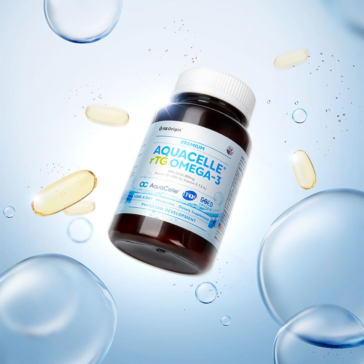 엔젯오리진 아쿠아셀 알티지 오메가3 1,050mg x 90cp