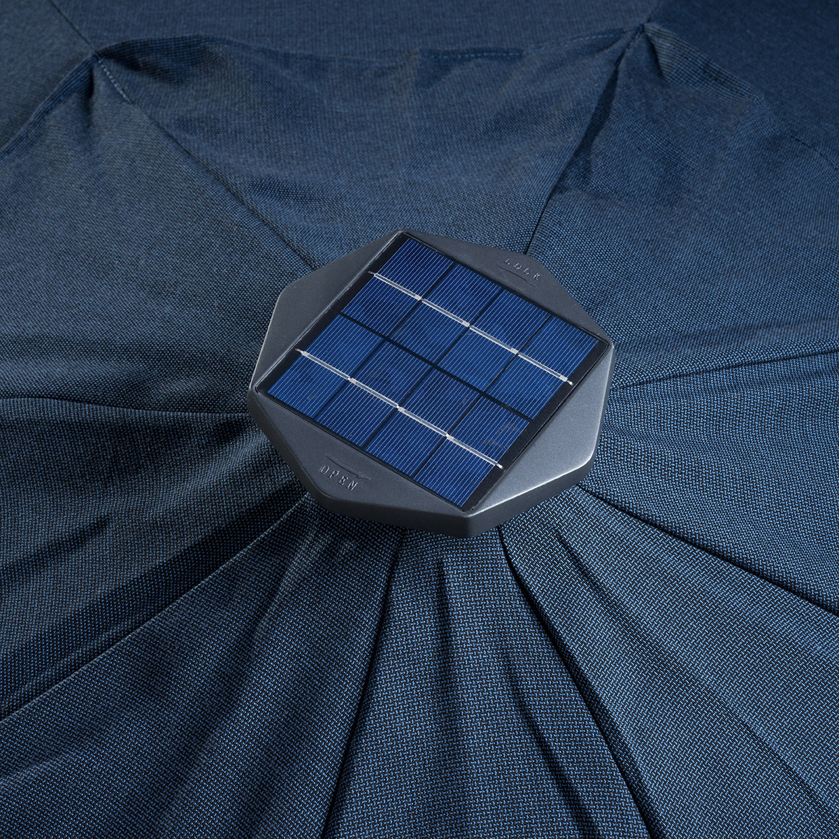 선빌라 LED 조명 우산, 지름 3.0m - 블루