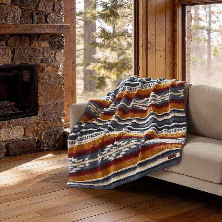 Pendleton 셔파 담요 127x177cm - 살틸로스트라이프(네이비) Pendleton 셔파 담요 127x177cm - 살틸로스트라이프(네이비)