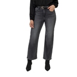 웰원 여성 스트레이트 앵클 데님 - 그레이