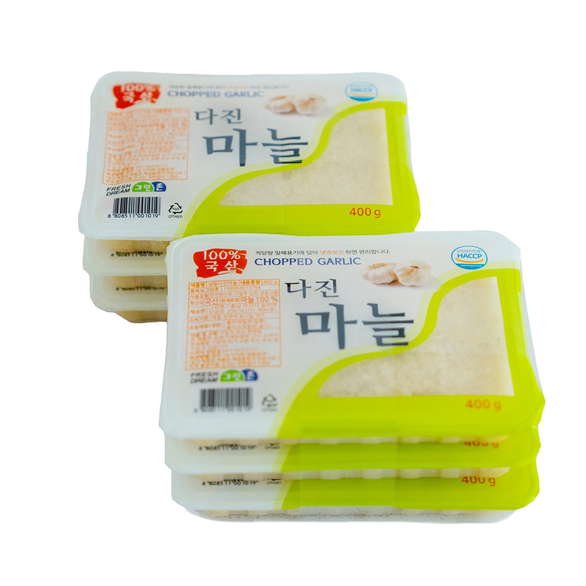 냉동 다진마늘 400g x 3 x 2