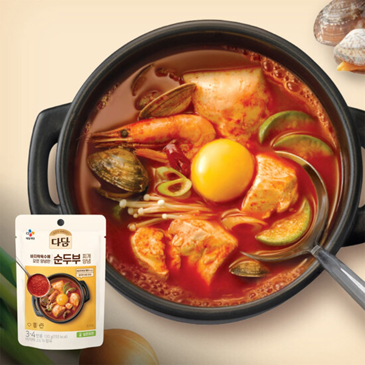다담 찌개양념 130g x 20 - 순두부찌개양념 130g x 20