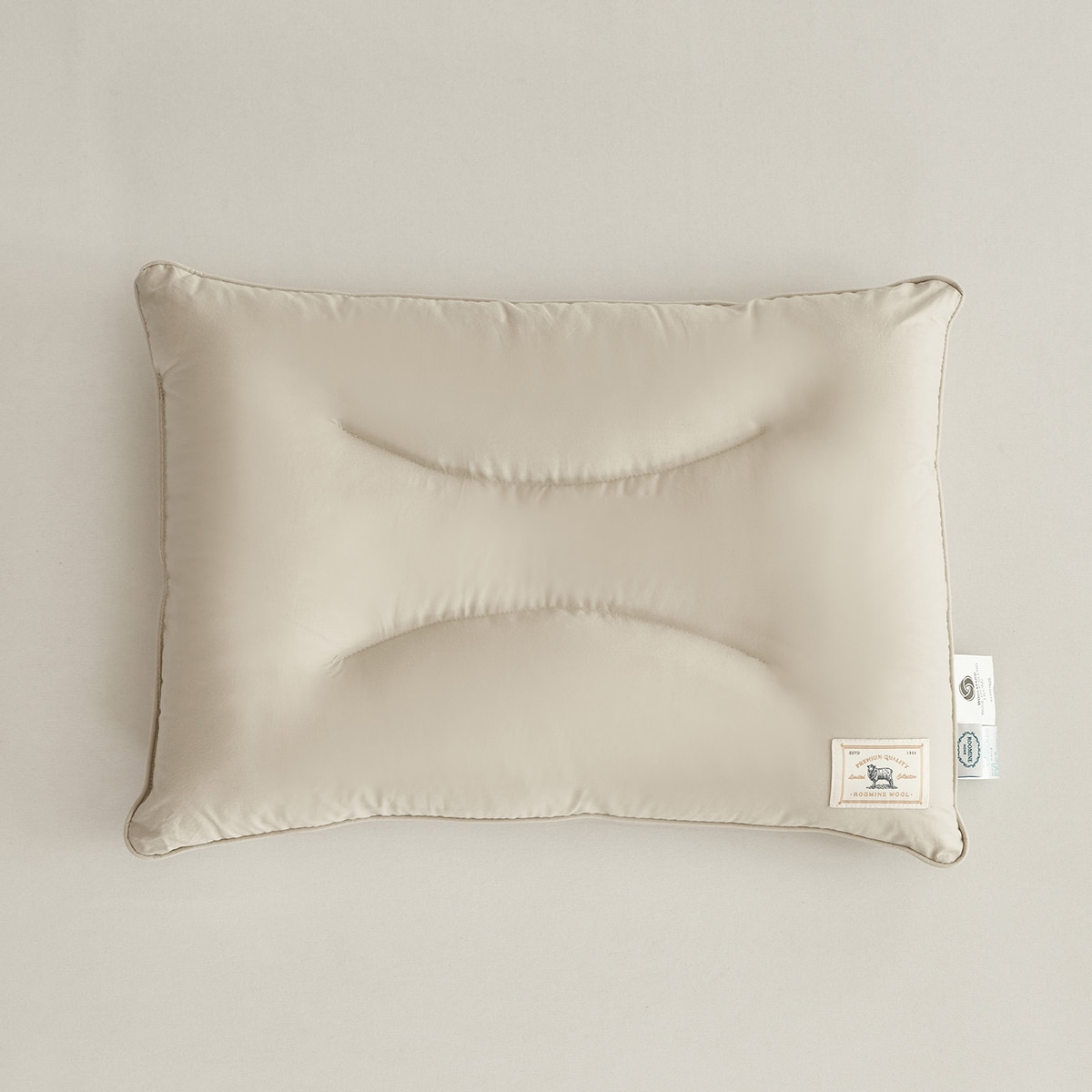 루마인 홈 양모 경추 베개 30x45cm - 베이지
