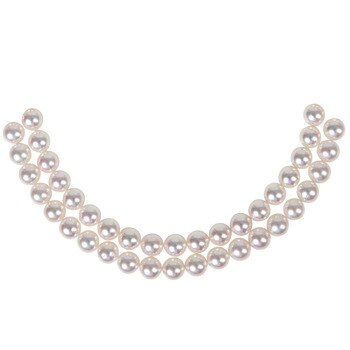 7.0-7.5mm 아코야 두줄진주 비드 목걸이 7.0-7.5mm 아코야 두줄진주 비드 목걸이