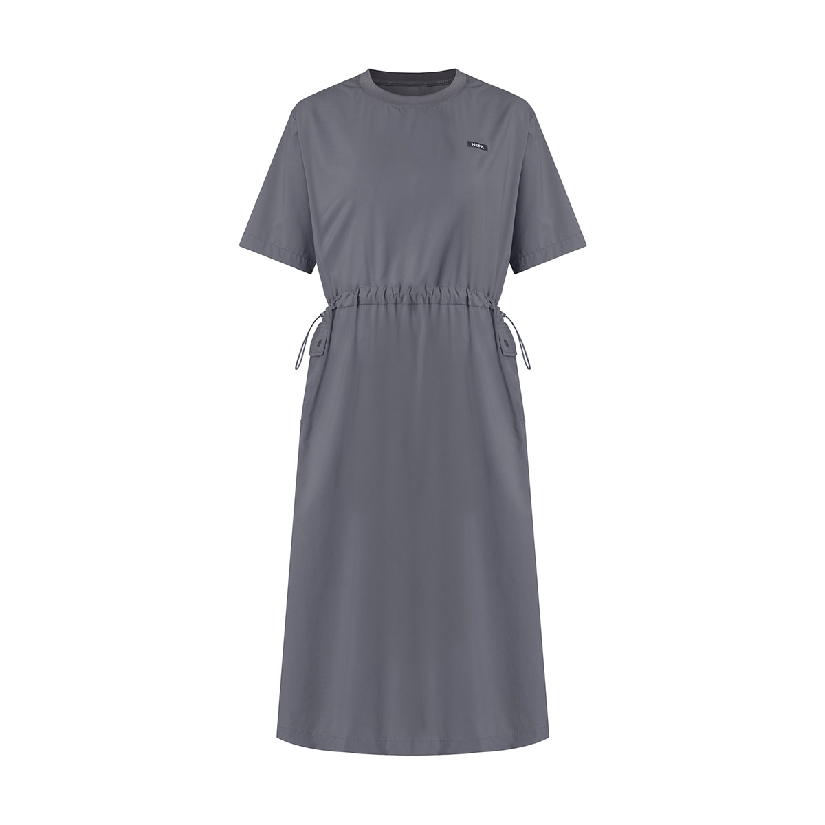 네파 여성 우븐 반소매 원피스