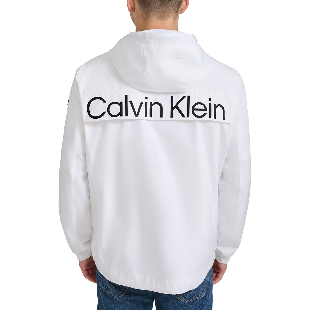 캘빈클라인 남성 바람막이 재킷 - 화이트, XL