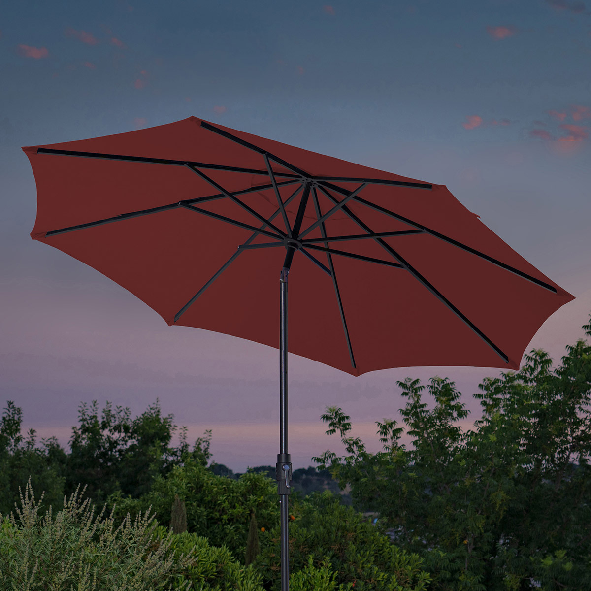 선빌라 마켓 우산, 지름 3.0m 레드