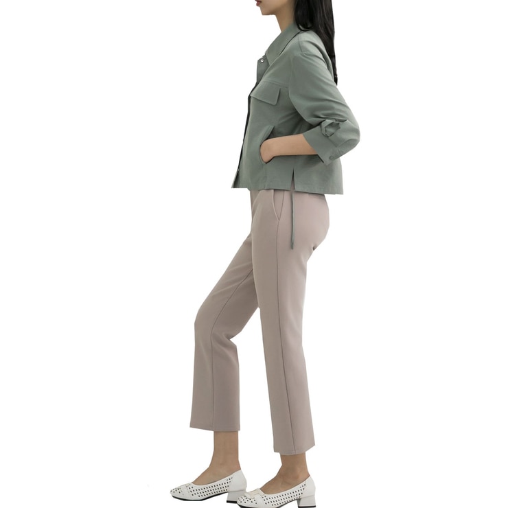 LeShop Women's Shirt Jacket - Khaki, L