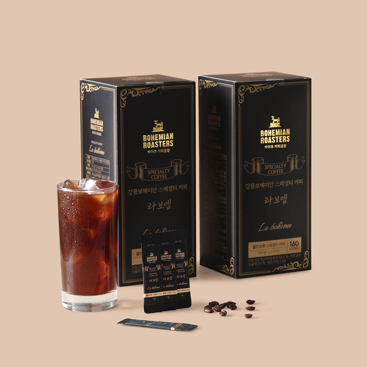 박이추 보헤미안 로스터스 스페셜티 인스턴트 커피 1g x 160입