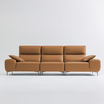 UND NA17 전체 천연 이태리 슈렁큰통가죽 4 인 소파