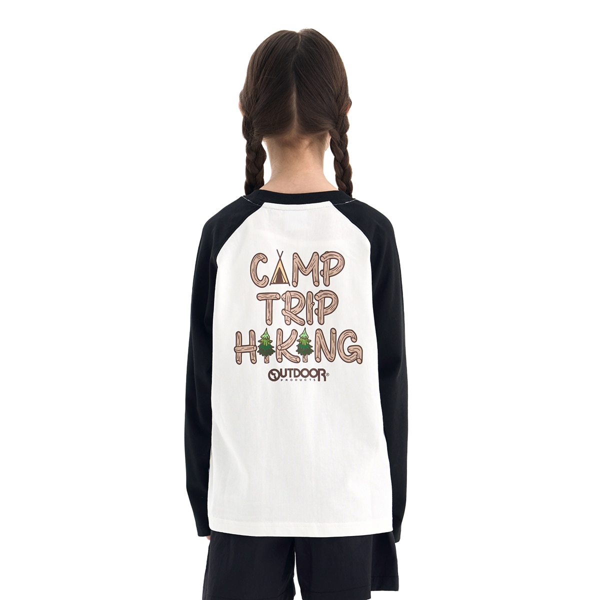 아웃도어 프로덕츠 키즈 긴소매 티셔츠 - 블랙