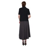 SOUP 여성 반소매 투버튼 재킷 - 블랙, S