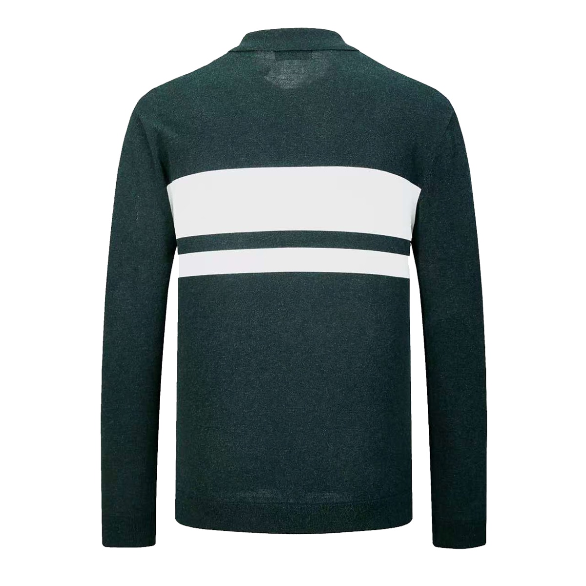 브렌우드 남성 긴소매 니트 폴로 - 그린, XL