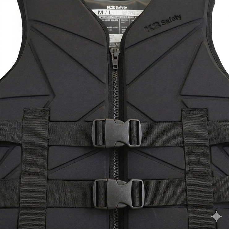K2 세이프티 성인용 구명조끼 - 블랙