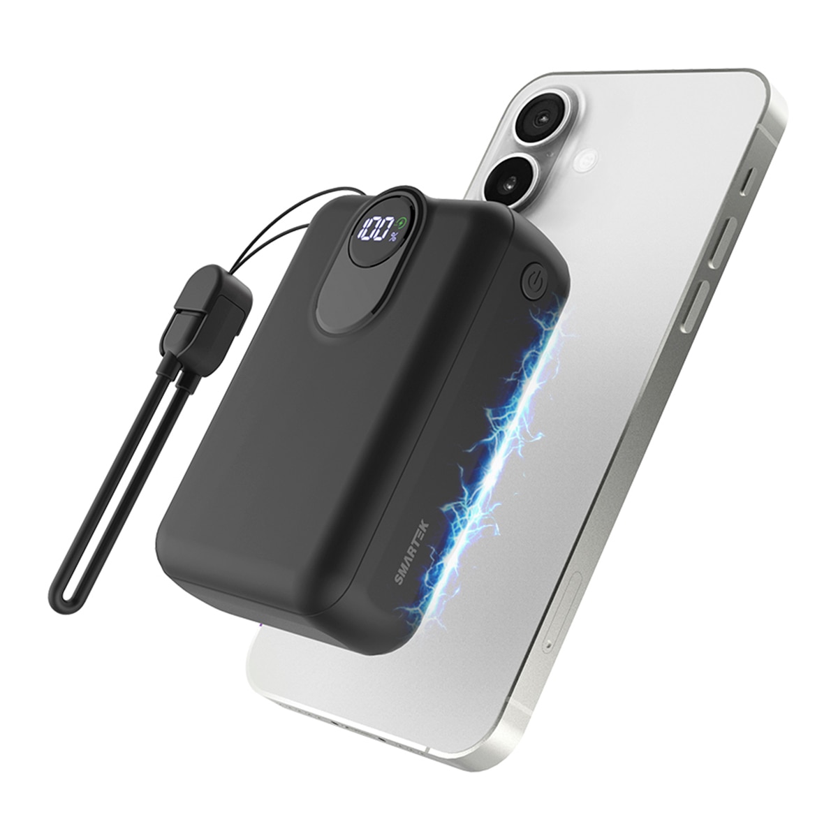 스마텍 맥세이프 보조배터리 C타입 & 8핀 일체형 - 블랙 스마텍 맥세이프 보조배터리 C타입 & 8핀 일체형 - 블랙