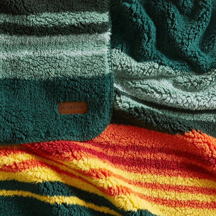 Pendleton 셔파 담요 127x177cm - 헤이즐크릭(그린)