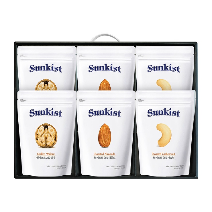 썬키스트 250g 견과 3종 선물세트 1.5kg (250g x 6)