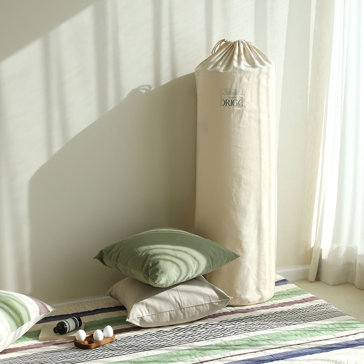 오리고 메모리폼 롤링 토퍼 매트리스 - 슈퍼싱글, 코지프레임(베이지)