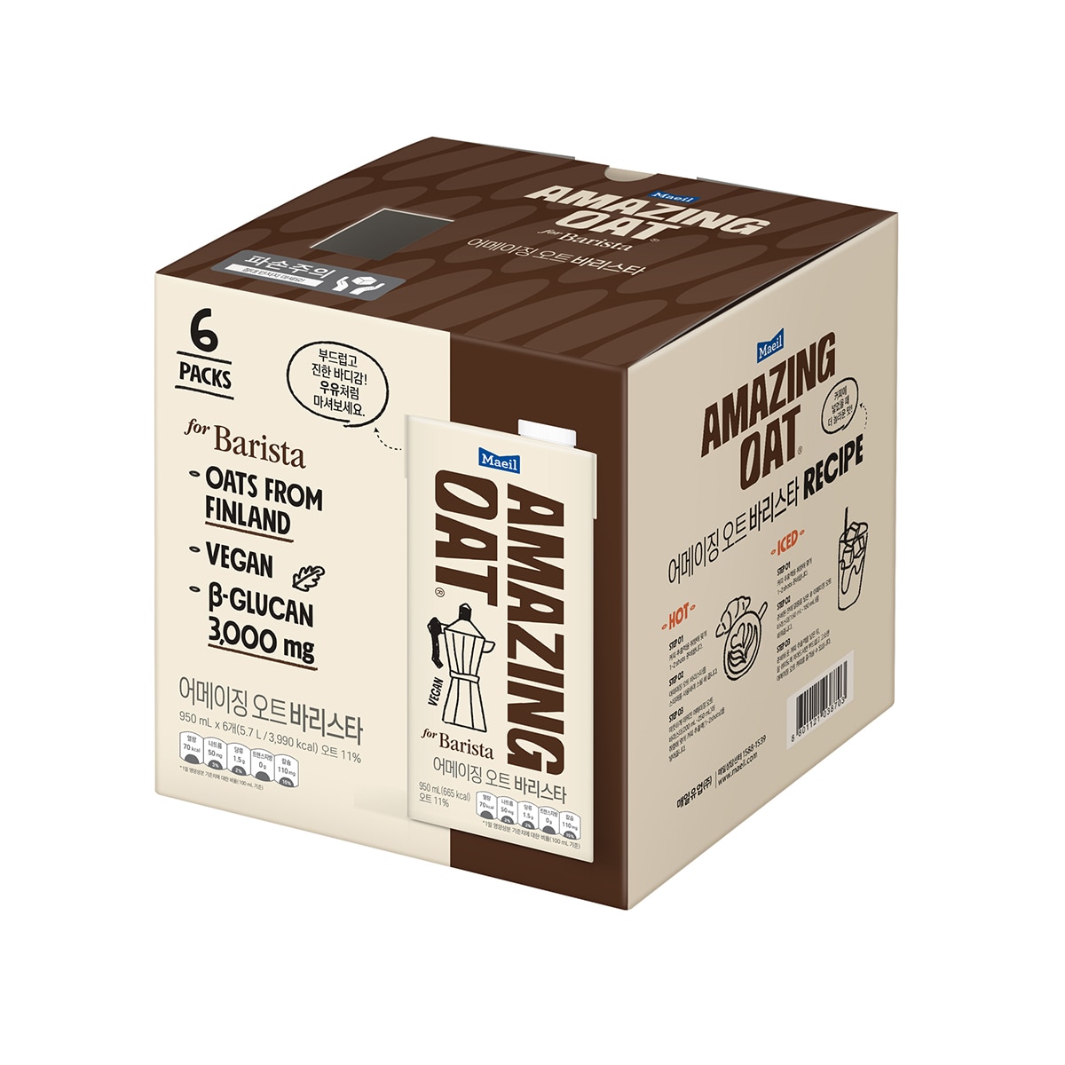 어메이징 오트 바리스타 950ml x 6