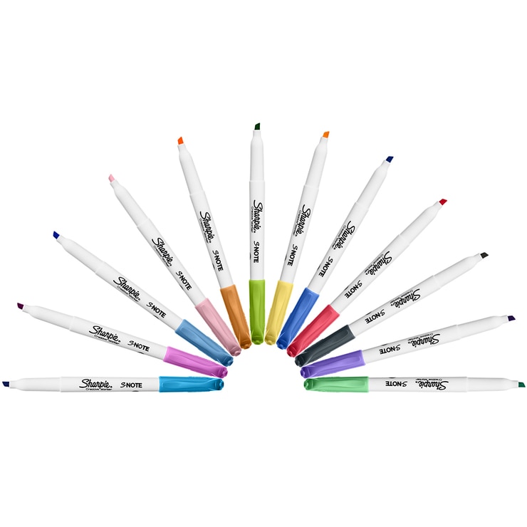 Sharpie S-Note Highlighter Mixed Colors 12EA 655203