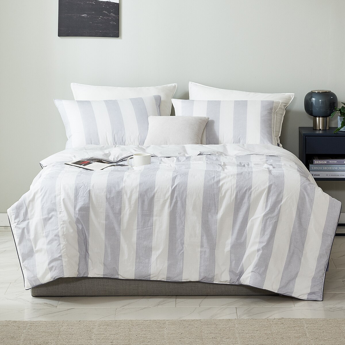 April At Home 60수 고밀도면 차렵이불 베개세트-퀸 April At Home 60수 고밀도면 차렵이불 베개세트-퀸