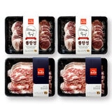 국내산 냉동 돈육 칼집삼겹살+뽈항정 (500g x 4)