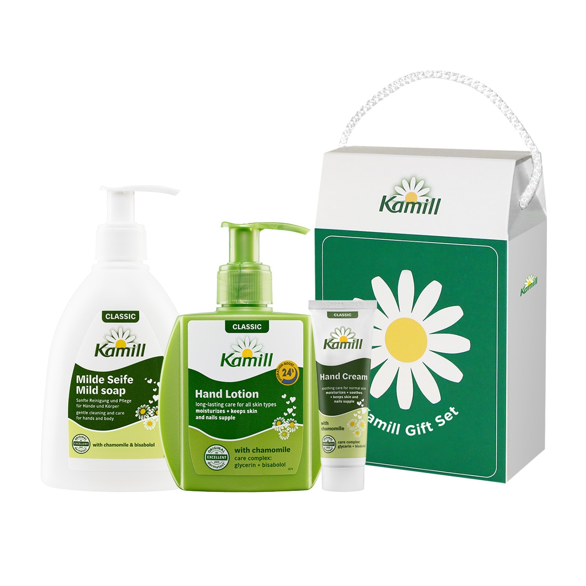 카밀 핸드워시 + 핸드로션 + 미니크림 세트