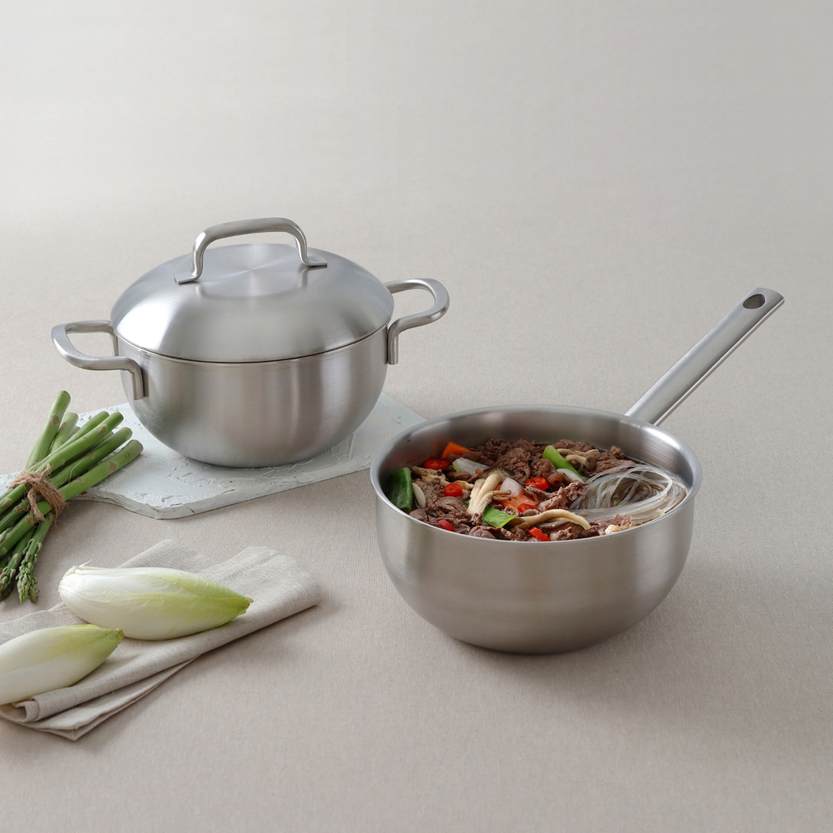 쿡에버 통 5중 스테인리스 웍 & 냄비 20cm 쿡에버 통 5중 스테인리스 웍 & 냄비 20cm