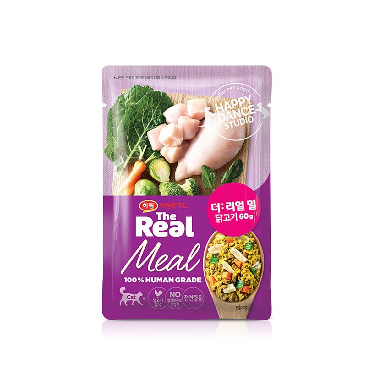 하림 더리얼 밀 캣 닭고기 냉동 화식 60g x 10