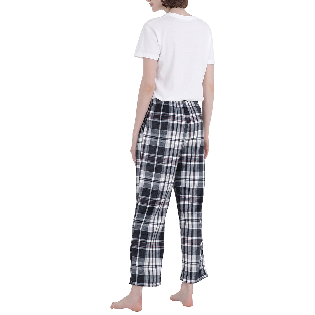 비비안 여성 스판 라운지 바지 2PK - 핑크/네이비