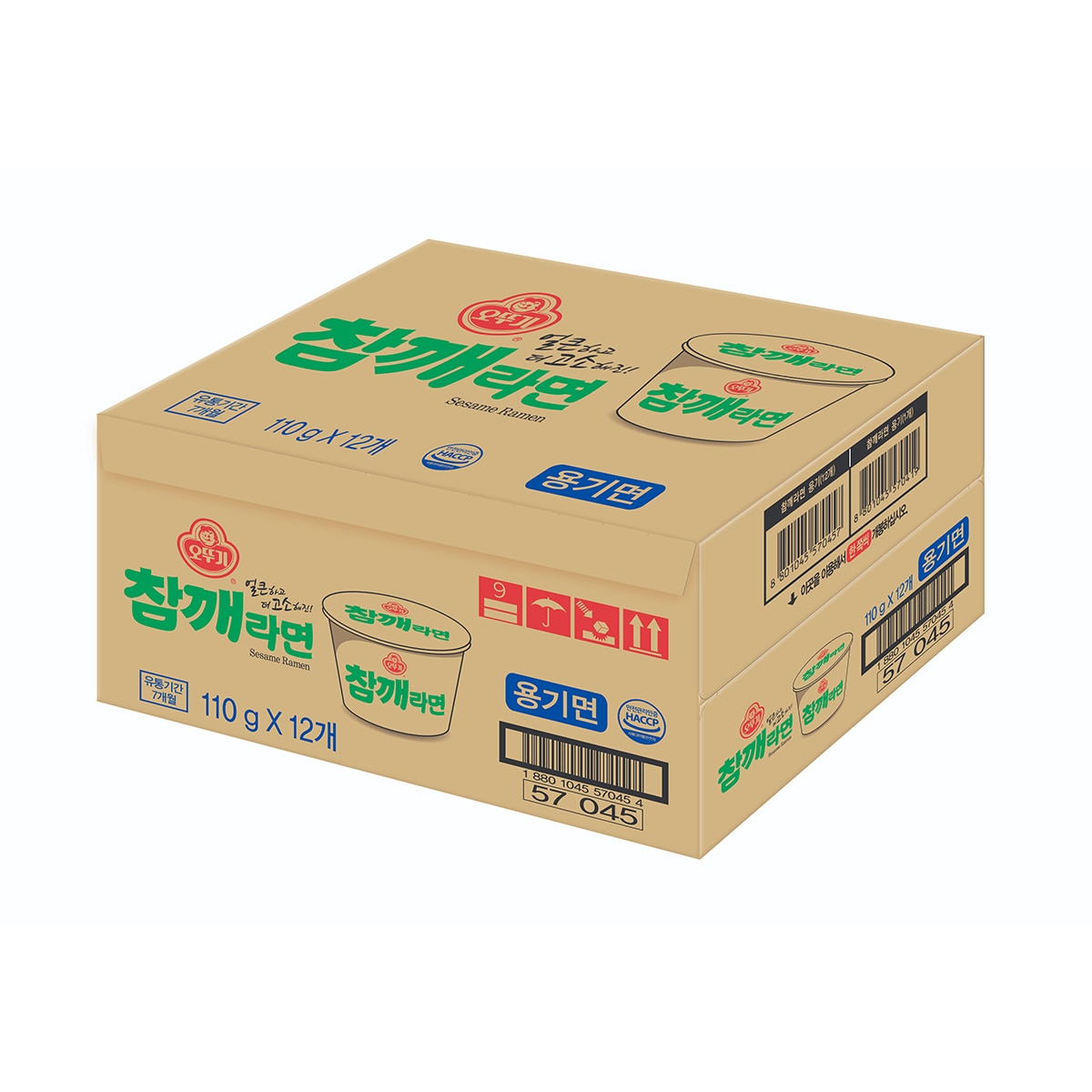 오뚜기 참깨라면 용기 110g x 12