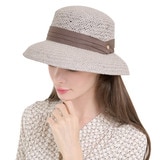 안드레아바나 여성 보우 햇 - 그레이