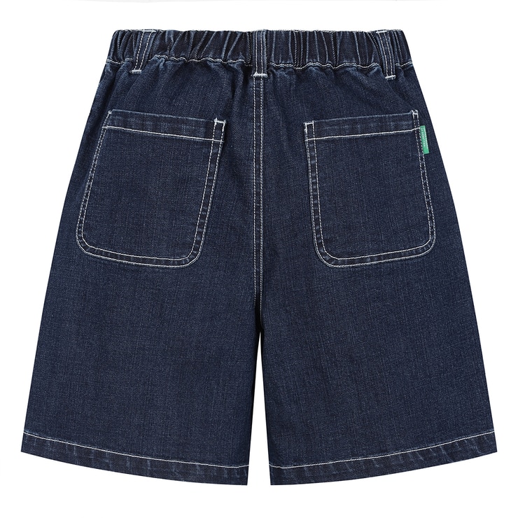 베네통 키즈 데님 반바지 - 남아다크인디고