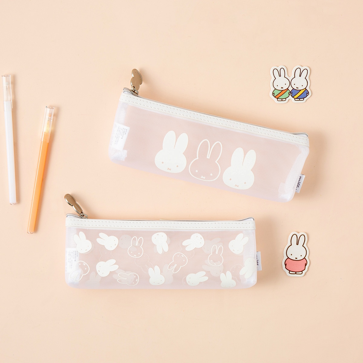 미피 메쉬 삼각 파우치 2개