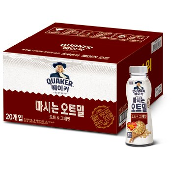 퀘이커 마시는 오트밀 50g x 20 - 그레인 퀘이커 마시는 오트밀 50g x 20 - 그레인