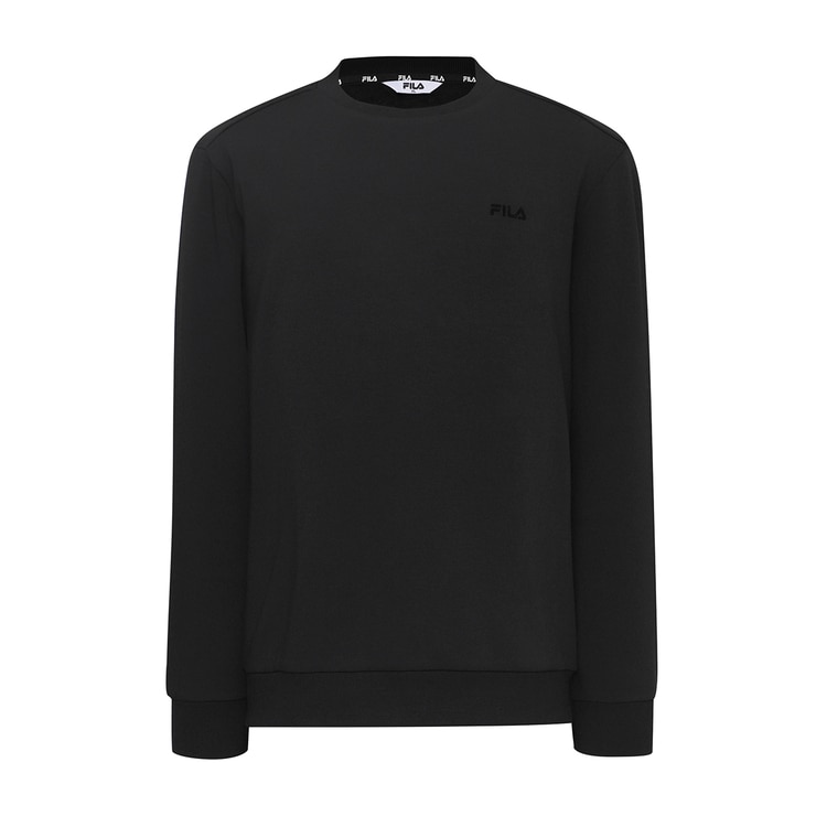 휠라 골프 남성 긴소매 융기모 크루넥