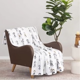 Peanuts 벨벳 담요 152 x 177cm - 화이트