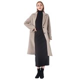 비지트 인 뉴욕 여성 캐시미어혼방 구스안감 코트