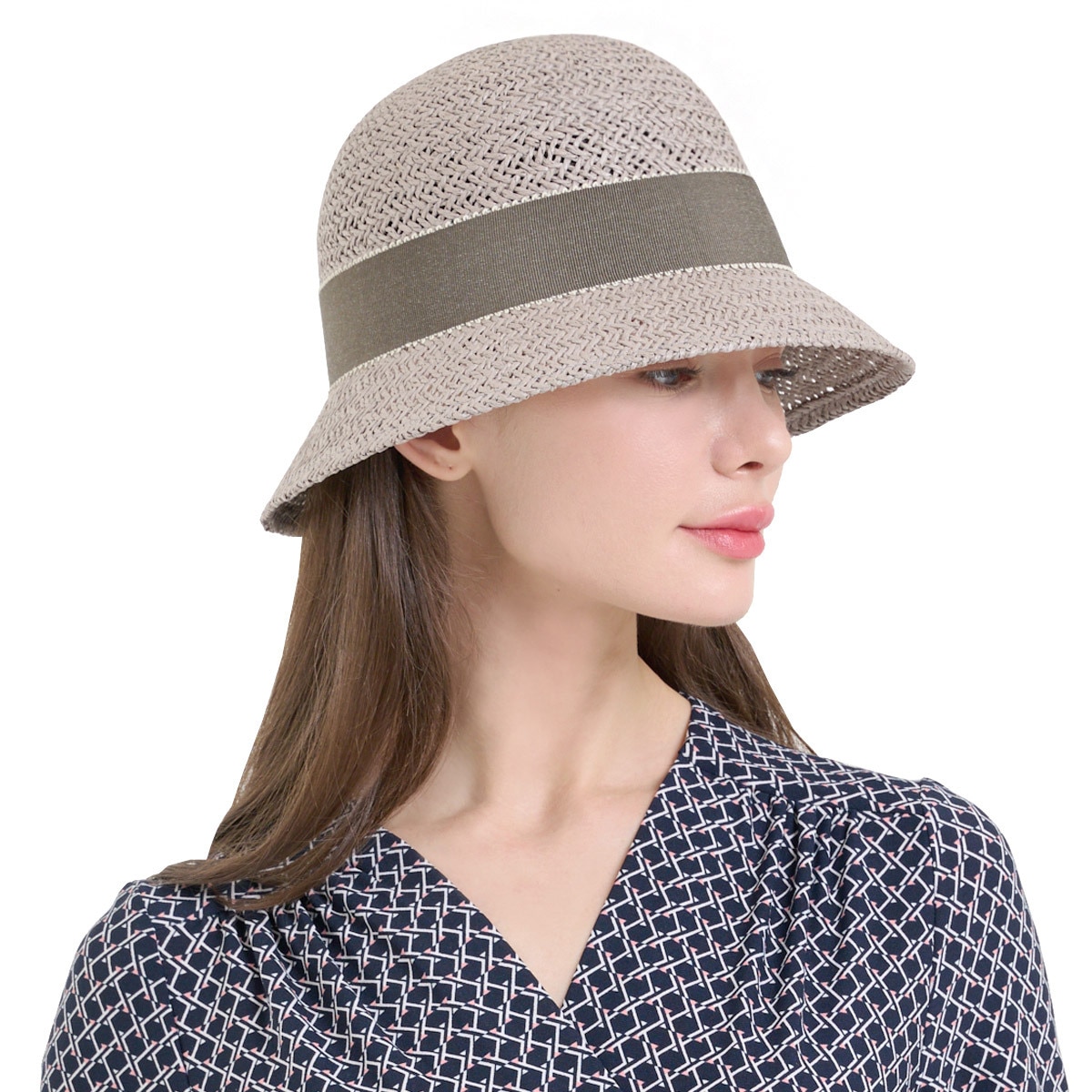 안드레아바나 여성 클로슈 햇 - 그레이